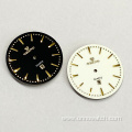 Simple Enamel Watch Dial With Metal Indices